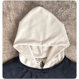 Vvsha  Contrast RRR123 Washed Splicing Hat Hoodie Men Women High Quality Oversize Street Wear Hooded Pullover black friday