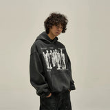 Vvsha  No. 10039 PUNK SHADOW PULLOVER HOODIE