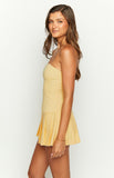 Vvsha Christmas Gift Outfit Good Days Yellow Strapless Mini Dress