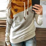 Vvsha Christmas Gift Outfit Graduation Gifts  Women Patchwork Hooded Sweatshirt Autumn Winter Leopard Print Harajuku Drawstring Hoodie Casual Long Sleeve Pullover Tops Female