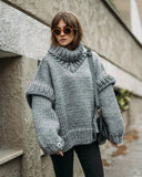 Vvsha Christmas Gift Outfit Carolla Knitted Oversize Sweater