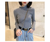 Vvsha Christmas Gift Outfit Winter Knitting Sweater Pullovers Women Long Sleeve Tops Turtleneck Knitted Sweater Chic Woman Clothes Female Casual Streetwear