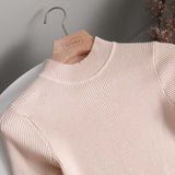 Vvsha Christmas Gift Outfit Winter Knitting Sweater Pullovers Women Long Sleeve Tops Turtleneck Knitted Sweater Chic Woman Clothes Female Casual Streetwear