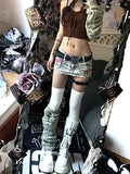 Vvsha Christmas Gift Outfit Woman Harajuku  Japanese Denim Mini Zipper Skirt Pockets Jean Skirt Fashion Y2k Streetwear Cyber Punk Grunge Egirl  Goth Gyaru