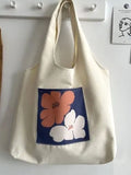 Vvsha- Floral Print Canvas Shopper Bag  - Women Tote Bags