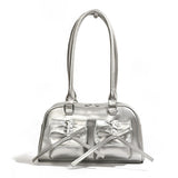 Vvsha Christmas Gift outfit -The Galactic Satchel Bow Leather Shoulder Bag