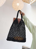 Vvsha- Hollow Out Large Capacity Shopper Bag  - Women Tote Bags