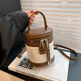 Vvsha Fashion Bucket Handbags for Party Women 2024 New Versatile Crossbody Bags Spring Summer Korean Leisure Shoulder Bag Trend