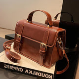 Vvsha Vintage Women handbag small female shoulder bag pu leather ladies Totes girl messenger bags bolsas femininas brown satchels