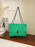 Vvsha- Minimalist Chevron Chain Flap Tote Bag  - Women Tote Bags