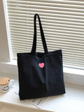 Vvsha- Heart Graphic Shopper Bag  - Women Tote Bags