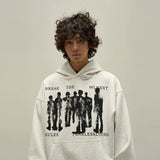 Vvsha  No. 10039 PUNK SHADOW PULLOVER HOODIE