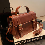 Vvsha Vintage Women handbag small female shoulder bag pu leather ladies Totes girl messenger bags bolsas femininas brown satchels