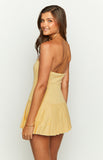 Vvsha Christmas Gift Outfit Good Days Yellow Strapless Mini Dress