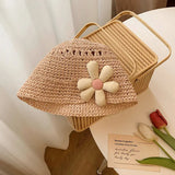 Vvsha Christmas Gift Outfit Women Knitted Lattice Fisherman Hat Handmade Crochet Color Matching Basin Hat Spring and Autumn Knitted Sunscreen Sun Hat