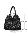 Vvsha- Hollow Out Large Capacity Shopper Bag  - Women Tote Bags