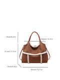 Vvsha Autumn and Winter Christmas fashion tote bag deerskin retro hand-held cross bag lamb wool shoulder bag