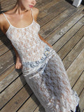 Vvsha Aniston Lace Midi Dress