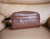 Vvsha  Christmas Gift Faux Leather Clutch Cosmetic Bag