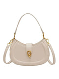 Vvsha Gold Clasp Leather Handbag