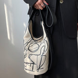 Vvsha Graffiti Canvas Shoulder Bag