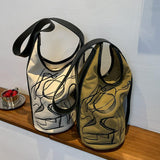 Vvsha Graffiti Canvas Shoulder Bag