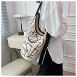 Vvsha Graffiti Canvas Shoulder Bag