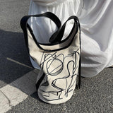 Vvsha Graffiti Canvas Shoulder Bag