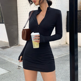 Vvsha Starlit Ribbed Mini Dress