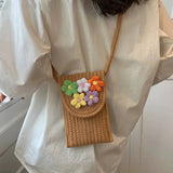 Vvsha Handcrafted Floral Mobile Phone Bag