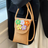 Vvsha Handcrafted Floral Mobile Phone Bag