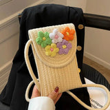 Vvsha Handcrafted Floral Mobile Phone Bag