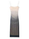 Vvsha Itzae Mesh Slip Dress