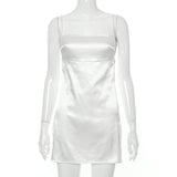 Vvsha Maria Satin Mini Dress