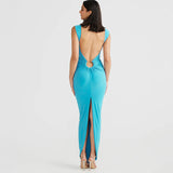 Vvsha Taelor Backless Maxi Dress