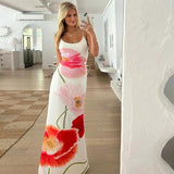 Vvsha Timber Floral Print Maxi Dress