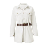 Vvsha Kerrington Belted Shirt Dress