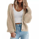 Vvsha women¡¯s style 2024 Autumn and Winter New Loose Knitted Coat Women's Sweater Cardigan