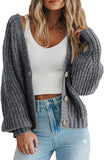 women¡¯s style 2024 Autumn and Winter New Loose Knitted Coat Women's Sweater Cardigan