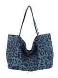 Vvsha  Christmas Gift Oversized Leopard Print Tote Bag