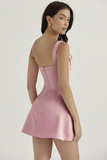 Vvsha Rose Blush Mini Dress