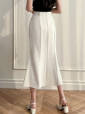 Vvsha High Waist Mermaid Skirts Women New Arrival 2024 Korean Style Solid Color Office Ladies Elegant Slim Long Skirt