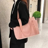 Vvsha Large Capacity Casual Tote Bag, Stylish Lightweight Mommy Bag, Single Shoulder Commuter Bag