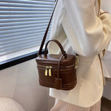 Vvsha Brand Barrel-shaped Shoulder Bags Women Fashion Top Handbag  High Quality Crossbody Square Bag and Purses Ladys Cute Clutch Bag