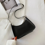 Fashion Vintage Ladies Jelly Solid Color Clear Underarm Bag Casual Women Hobos Handbags Purse Fashion Cell Phone Shoulder Bag