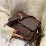 Vvsha Women's Luxury Designer Small Handbag Fashion High Quality PU Leather Femael Daily Soild Color Vintage Crossbody Messegner Bags