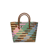 Vvsha Retro Imitation Rattan Woven Bag Women's Handbag Large Capacity Shoulder Bag