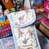 Vvsha Christmas gift Retro Cute Pastoral Style Floral Soft Cotton Simple Pencil Case Kawaii Girl Student Stationery School Supplies Back To School