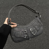 Vvsha American Retro Large Capacity Handbag Cute Fashion Y2k Metal Cool Women Bag Shoulder Bags Storage Bag Tote Bags for Women