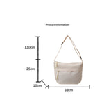 Vvsha Casual 2024 Shoulder Bag For Women Men Students Fashion Commuting Large Capacity Storage One Crossbody Korean Underarm Bag